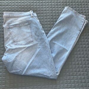 Old Navy Jeans Womens Blue Mid Rise Wow Boyfriend Stretch Size 14 - (J1525A)
